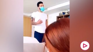 Garay, en el vídeo subido por Tamara Gorro.