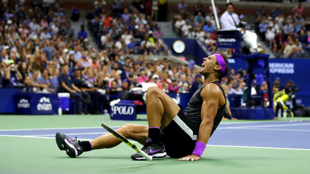 Nadal celebra su victoria en el US Open. (Getty)
