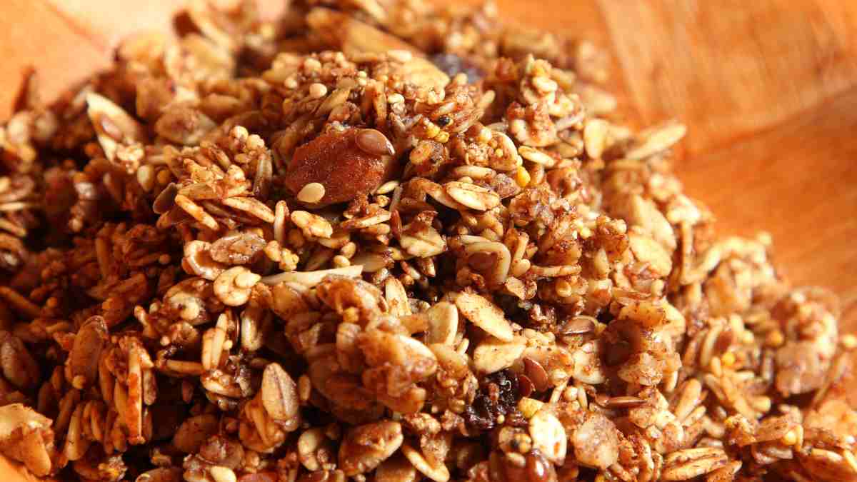 Receta de Granola casera de avena, semillas y frutos secos