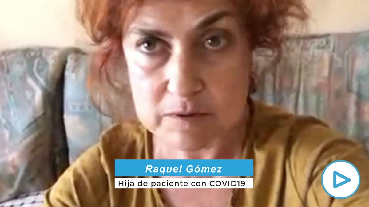 Raquel Gómez, hija de un paciente con Covid-19.