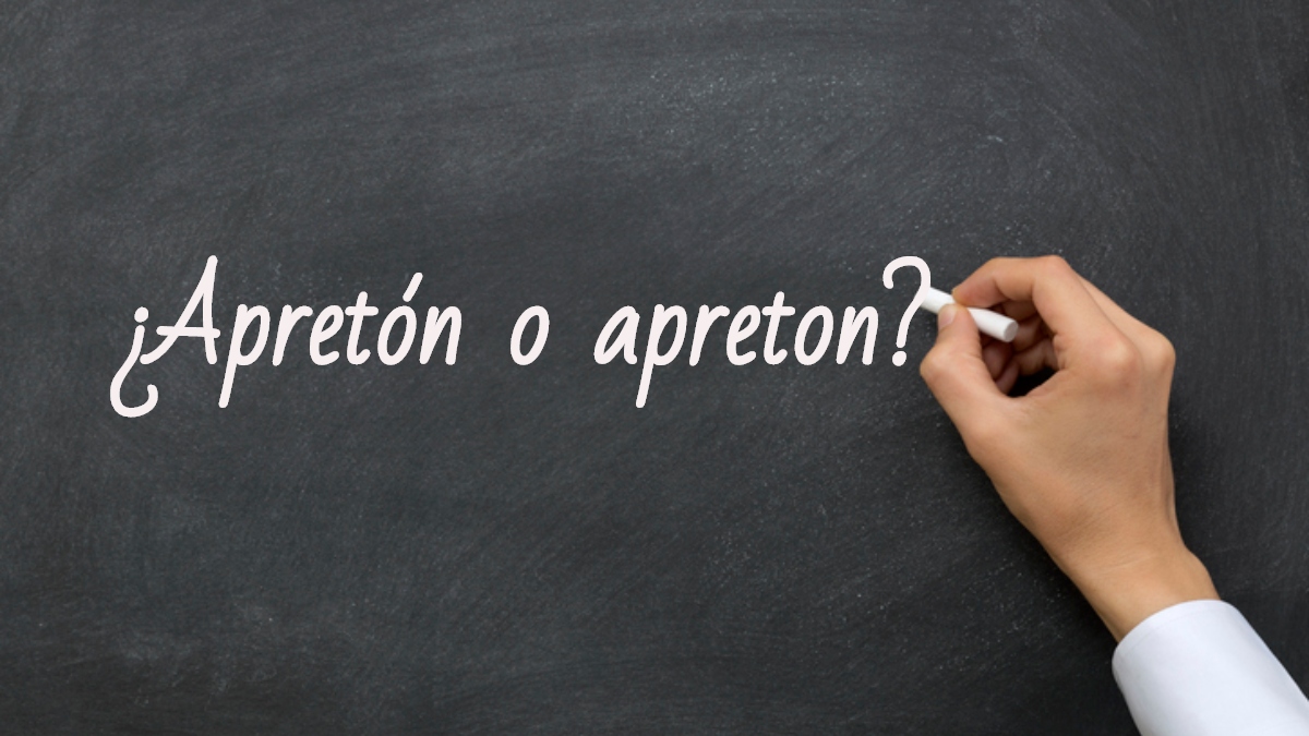 Se escribe apretón o apreton