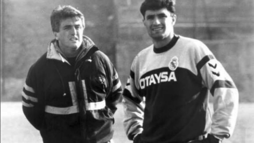 Míchel y Antic, en la época del Real Madrid.