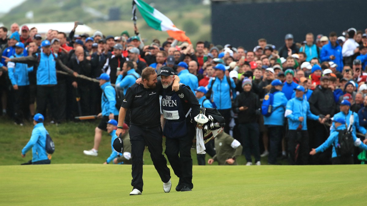 Lowry celebra su victoria en el Britih Open 2019. (Getty)