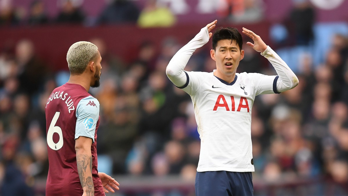 Son, en un partido del Tottenham. (Getty)