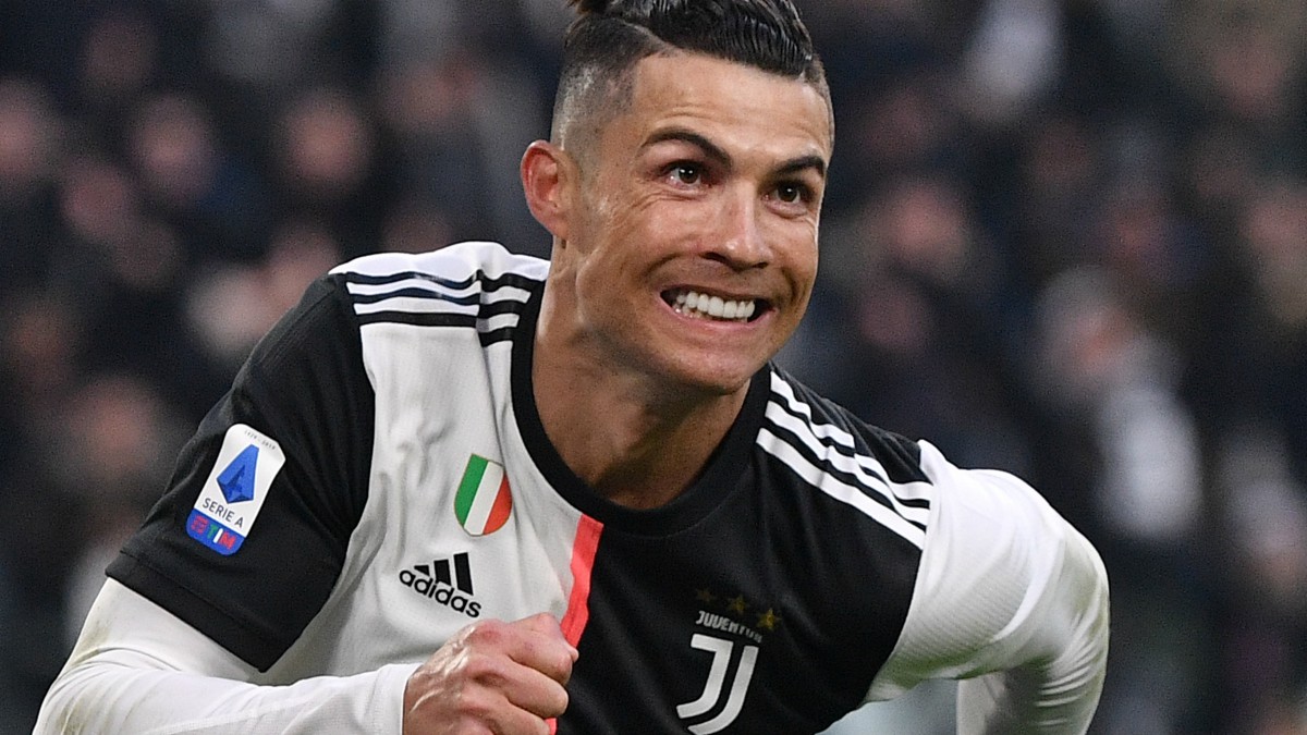 Cristiano Ronaldo celebra un gol con la Juventus. (AFP)