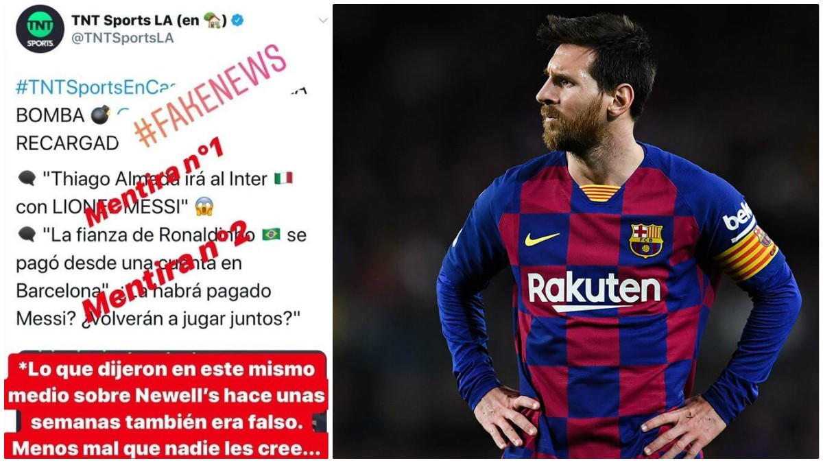 Messi se calentó en redes sociales contra un medio de comunicación.