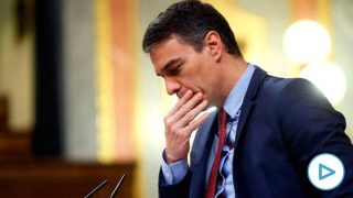 El presidente del Gobierno, Pedro Sánchez, durante su intervención en el pleno celebrado este jueves en el Congreso para aprobar una nueva prórroga del estado de alarma. (Foto: Efe)