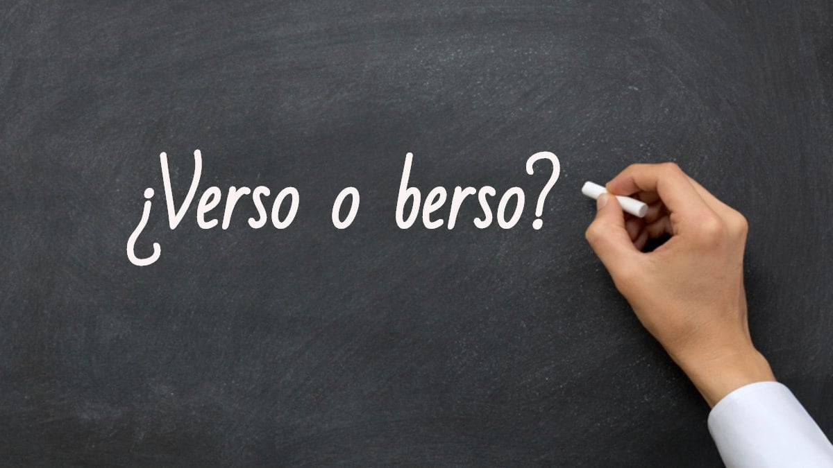 Se escribe verso o berso