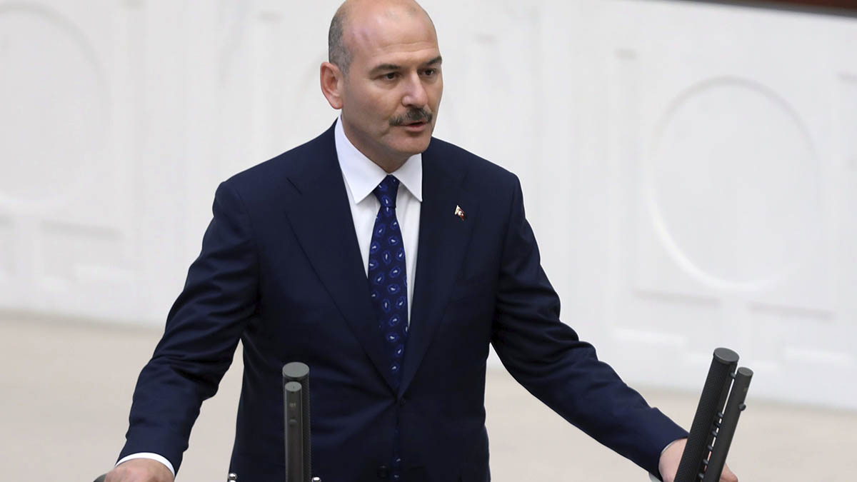 Suleyman Soylu, ministro del Interior de Turquía. (Afp)