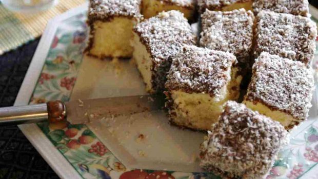 Pastelitos lamington 