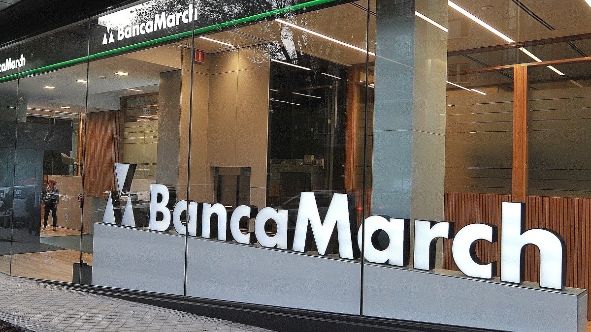 Una oficina de Banca March en Madrid.