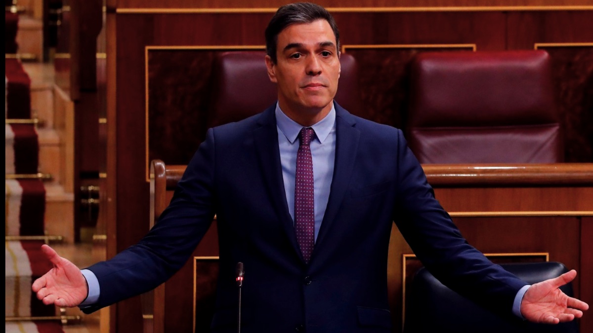 El presidente del Gobierno, Pedro Sanchez, en el Congreso. (Foto: PSOE)