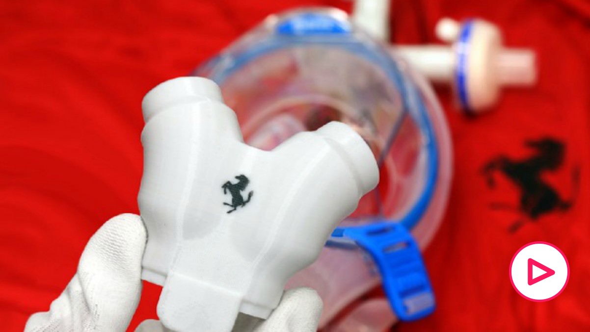 Así son las válvulas para ventiladores pulmonares que prepara Ferrari. (Foto: ferrari.com)