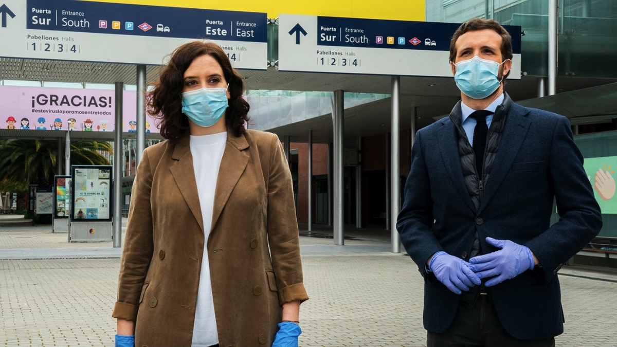 Isabel Diaz Ayuso y Pablo Casado. (Foto: PP)