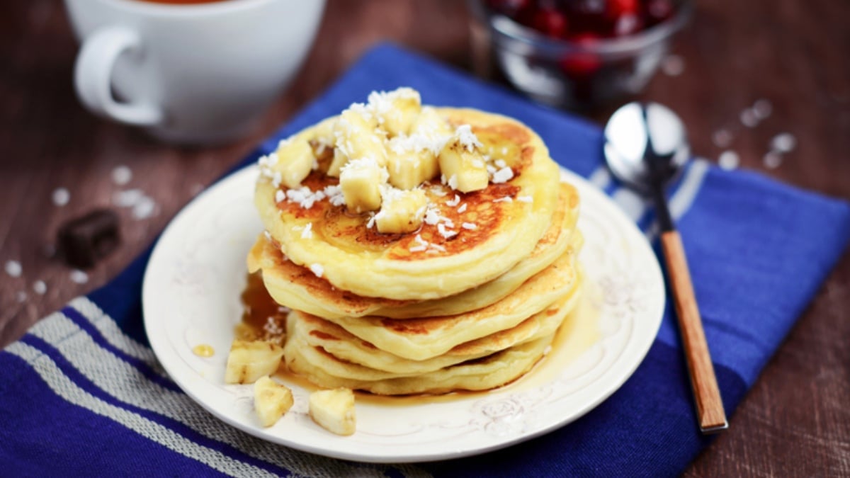 Tortitas de avena y frutas