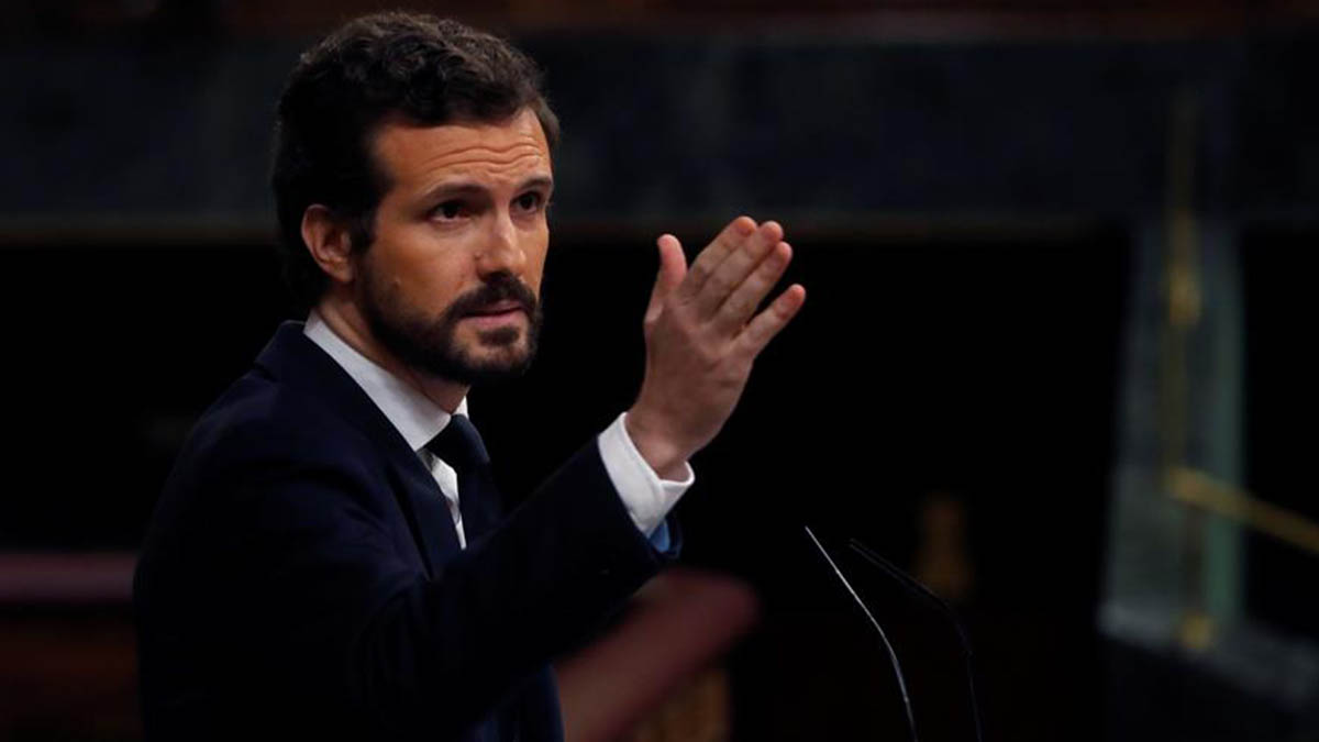 Pablo Casado, en el Congreso.