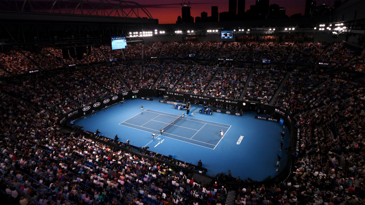 Imagen de la Rod Laver Arena durante la final de la pasada edición del Open de Australia. (Getty)