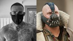 La mascarilla que utilizará el Levante a su regreso a los entrenamientos les da una apariencia similar a Bade, villano de Batman