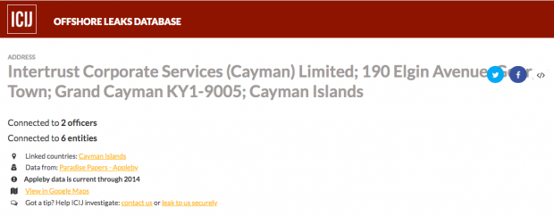 La ‘offshore’ de las Caimán que vende mascarillas al Gobierno opera con un bufete de los ‘Paradise Papers’