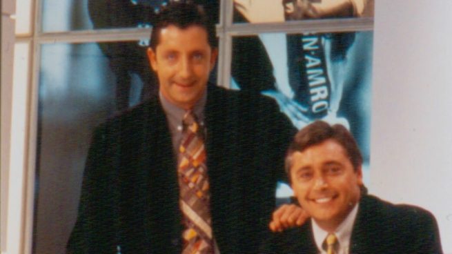 Pedrerol y Robinson, cuando eran compañeros en 'El Día Después' (Canal+).