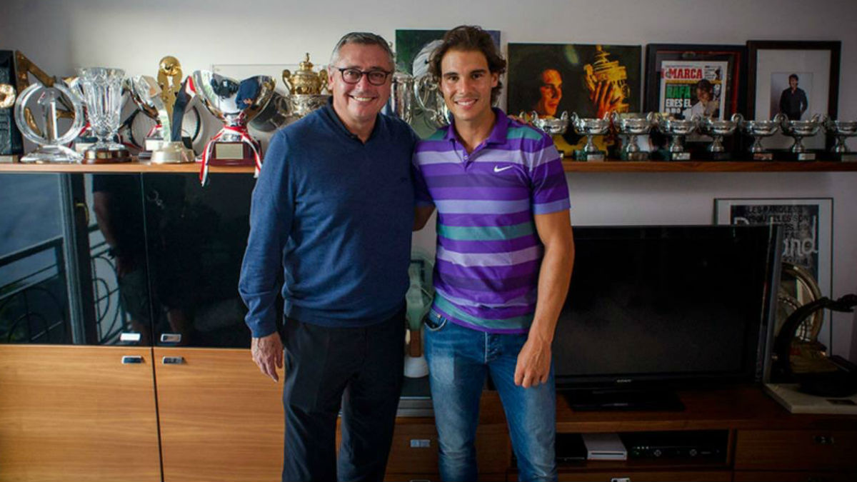Rafa Nadal, junto a Michael Robinson. (@RafaelNadal)