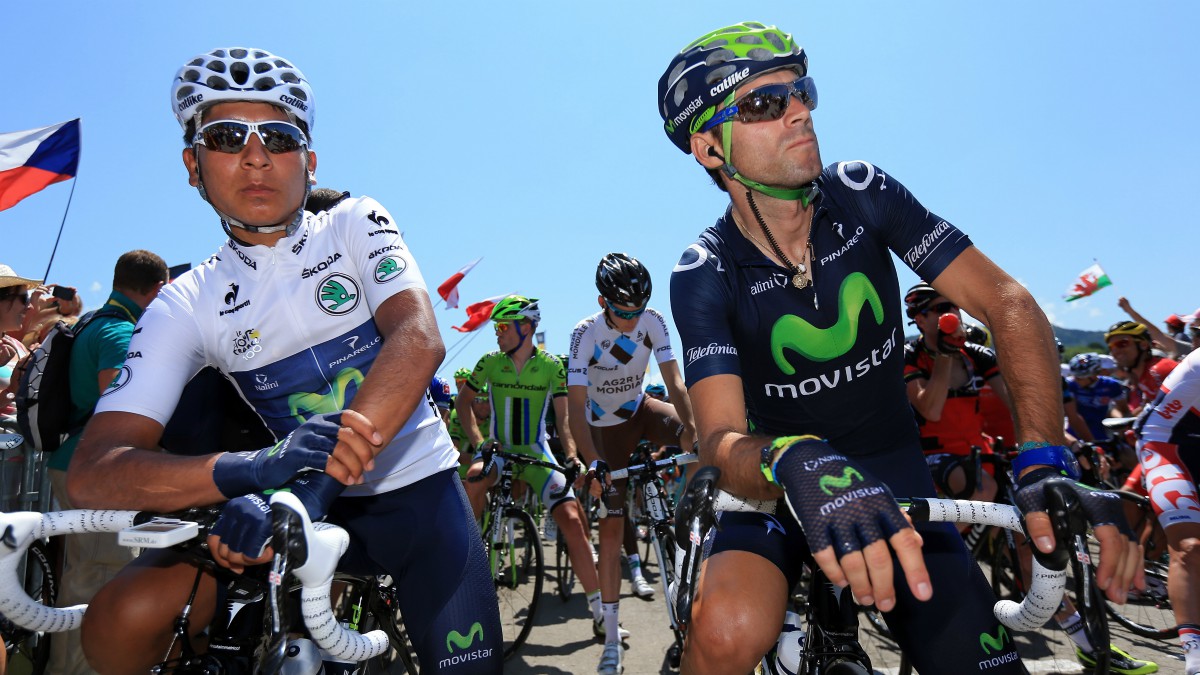 Nairo Quintana y Alejandro Valverde.