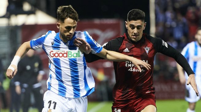 Merquelanz, ante la Real Sociedad (Getty).