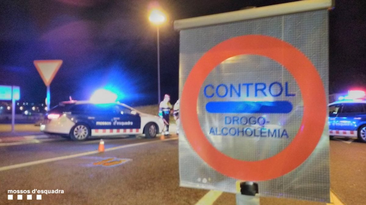 Control de alcoholemia de los Mossos