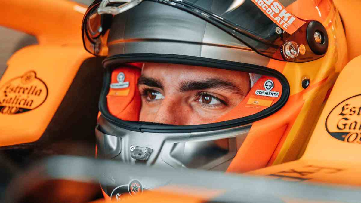 Carlos Sainz con el McLaren. (@Carlossainz55)