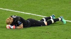Karius, en la final de Kiev con el Liverpool. (Getty)