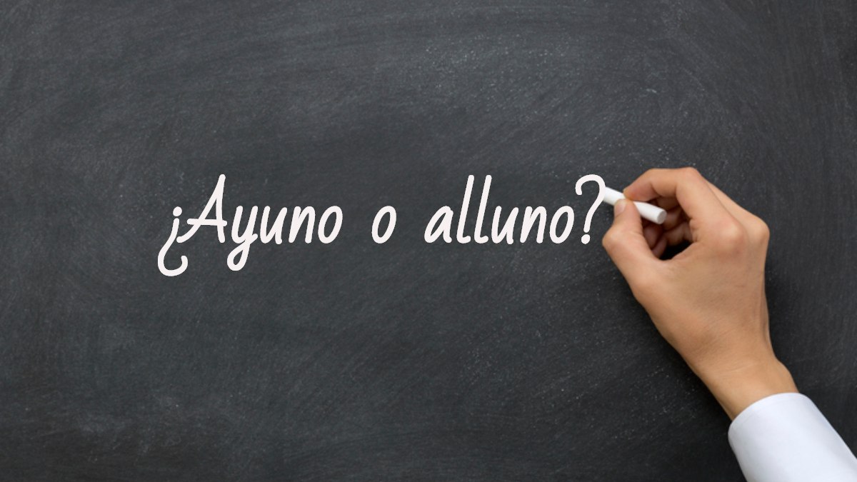 Cómo se escribe ayuno o alluno