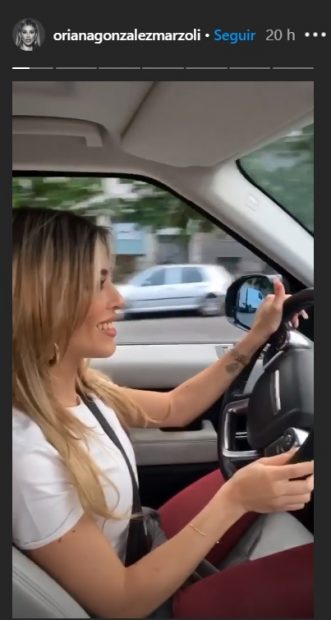 Oriana Marzoli subió un polémico vídeo en un coche en su cuenta de Instagram