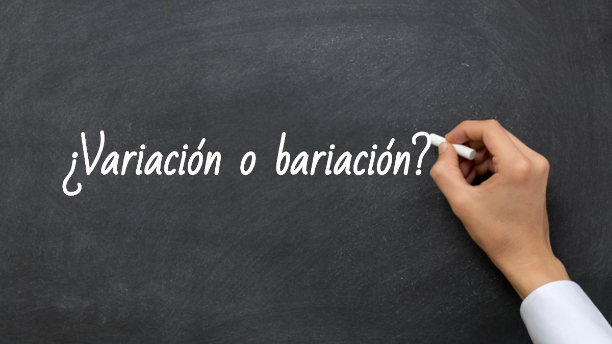 Se escribe variación o bariación