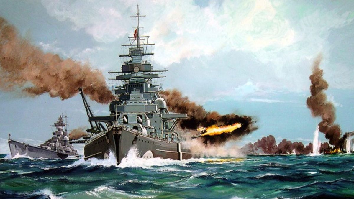 El 24 de mayo de 1941, el acorazado alemán Bismarck hundió el británico HMS Hood