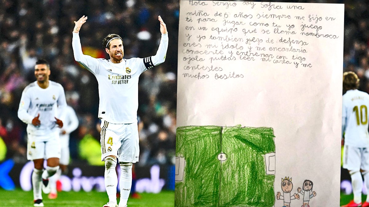 Sergio Ramos y la carta de Sofía.