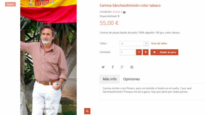 Camisas Sánchez Dimisión.