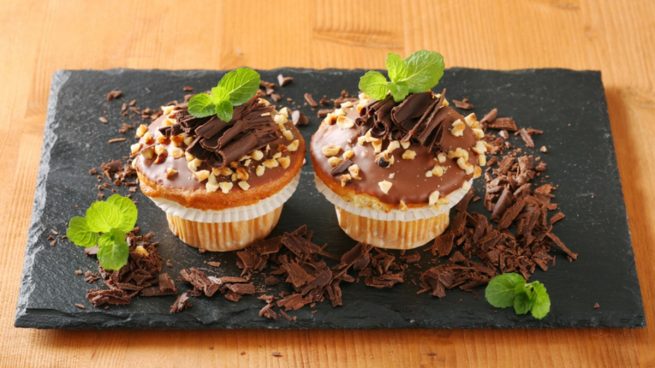 Receta de muffins de Ferrero Rocher