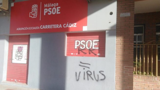 Otra sede socialista amanece con pintadas en Andalucía