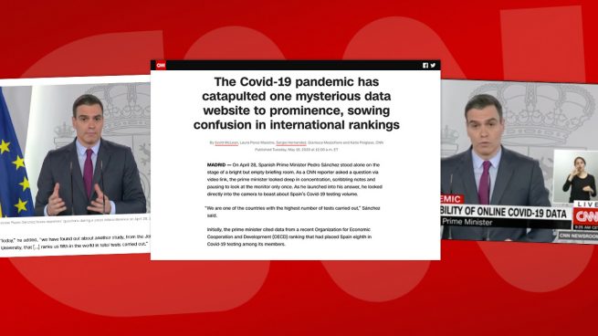 La CNN se hace eco de las mentiras de Sánchez en los datos del coronavirus