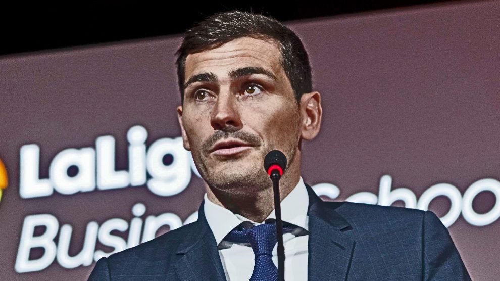 Iker Casillas, en un acto con la Liga.