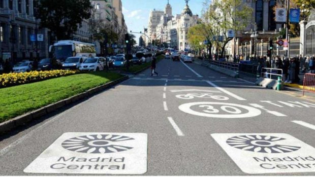 madrid central, zona de bajas emisiones