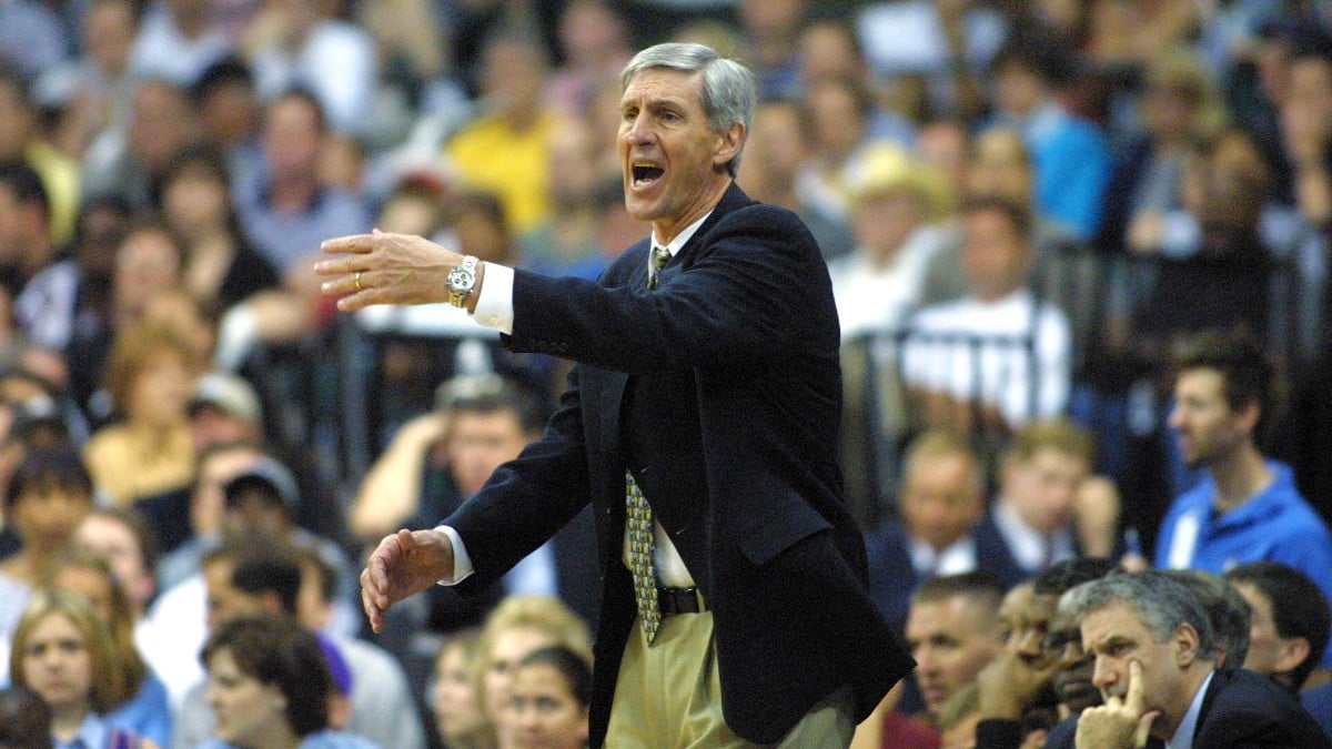 Jerry Sloan, en su etapa como entrenador de Utah Jazz. (Getty)