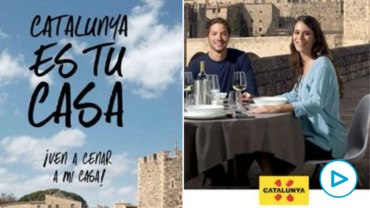 Quim Torra vende una Cataluña idílica sin esteladas ni pancartas separatistas para atraer al turismo español.