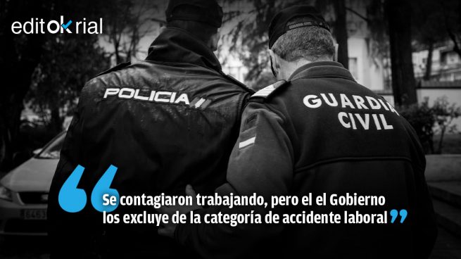 Intolerable agravio de Sánchez a los policías y guardias civiles víctimas del coronavirus