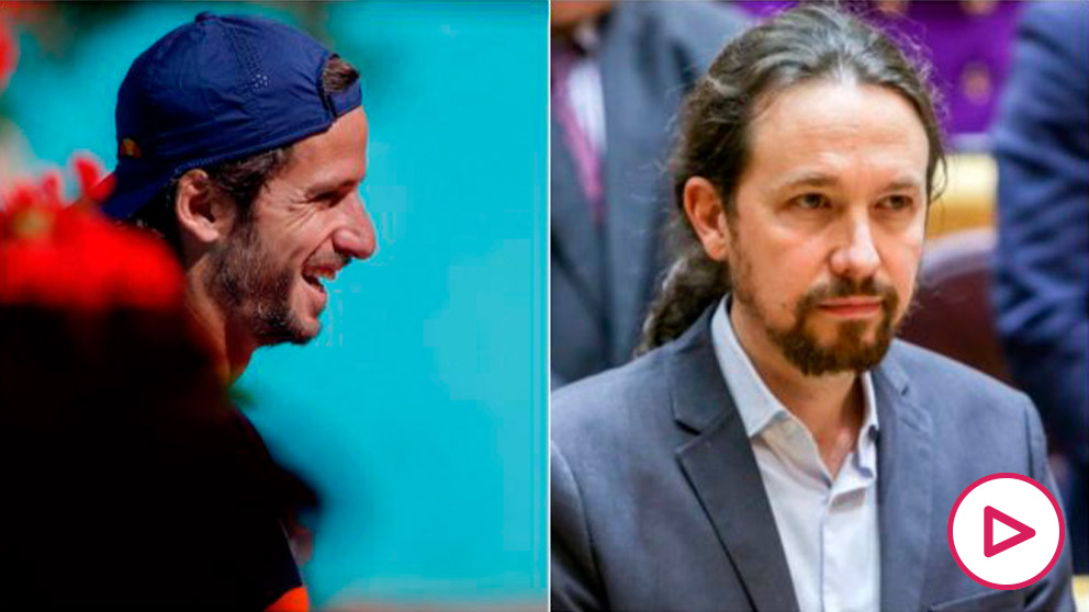 Feliciano López y Pablo Iglesias.