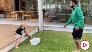 La broma de Neymar a su hijo.