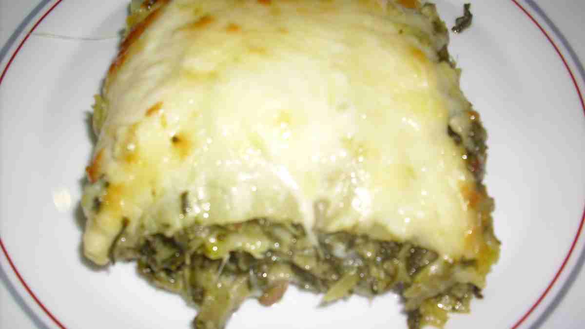 Receta de Lasaña de acelga y queso