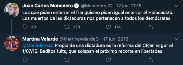 Tuits de la favorita de Iglesias para liderar Podemos en Andalucía.