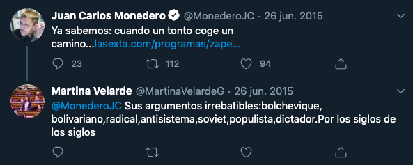 Tuits de la favorita de Iglesias para liderar Podemos en Andalucía.