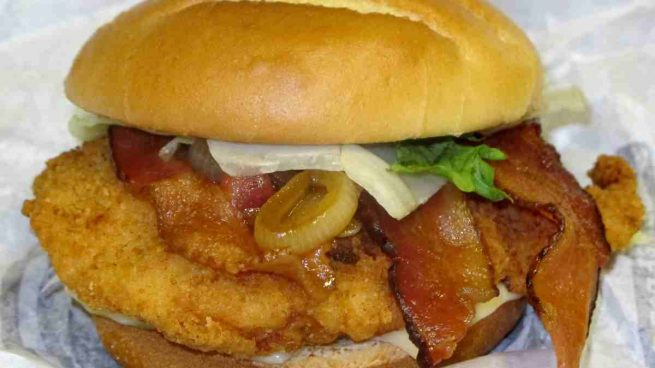 Chicken Burger Bacon Crispy